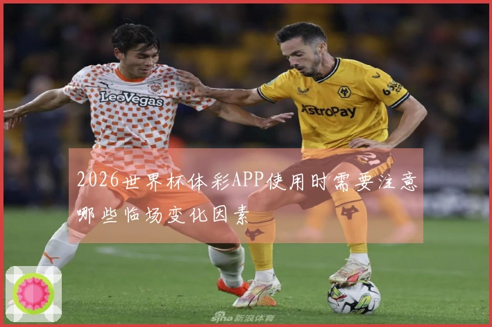 2026世界杯体彩APP使用时需要注意哪些临场变化因素