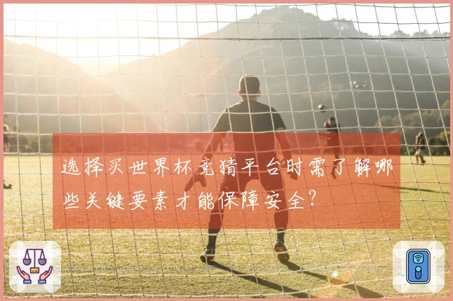 选择买世界杯竞猜平台时需了解哪些关键要素才能保障安全？