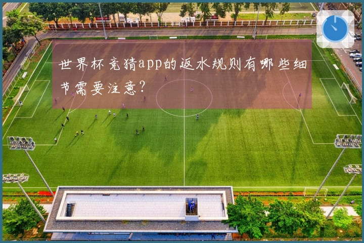 世界杯竞猜app的返水规则有哪些细节需要注意？